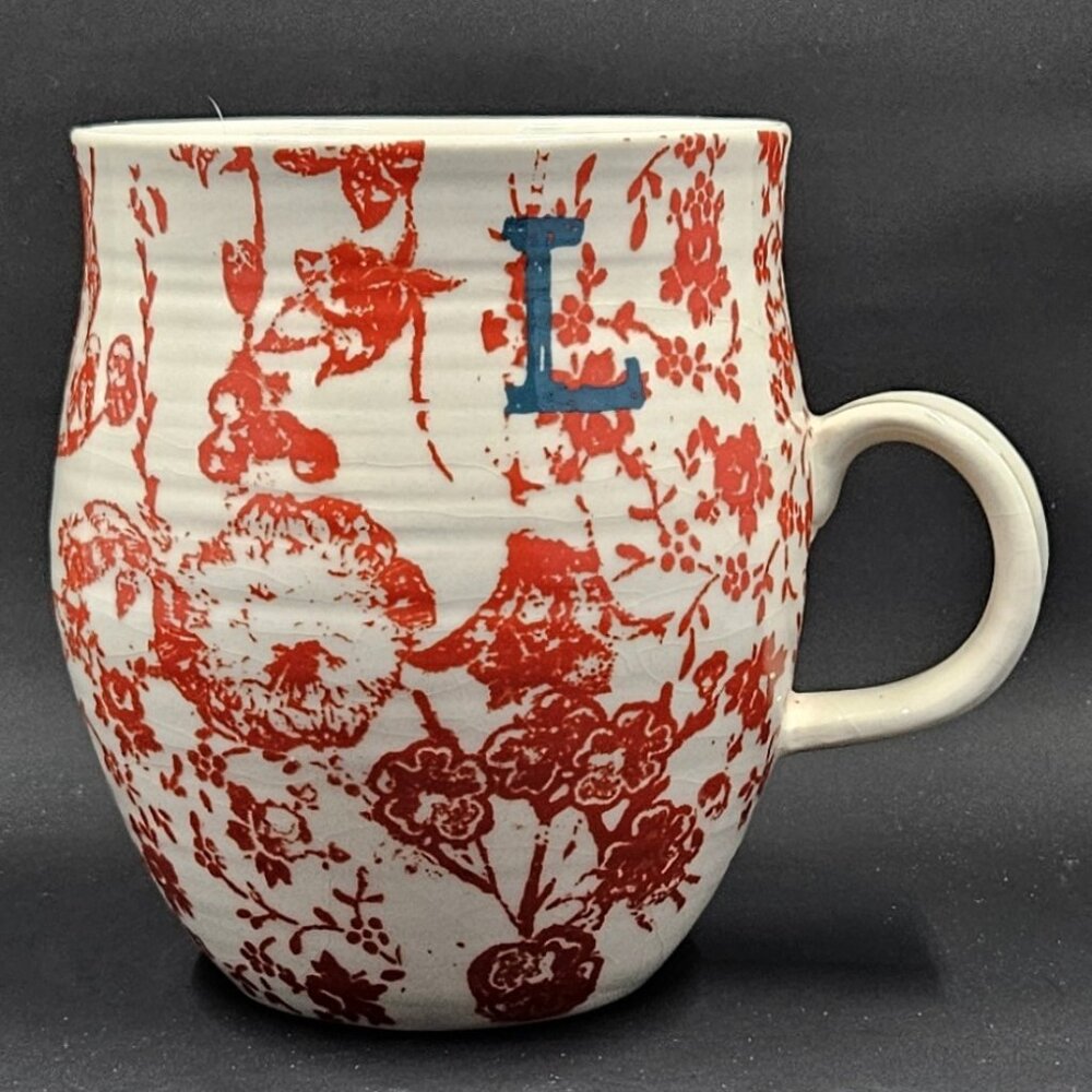 Anthropologie Homegrown monogram mug "L" *READ*